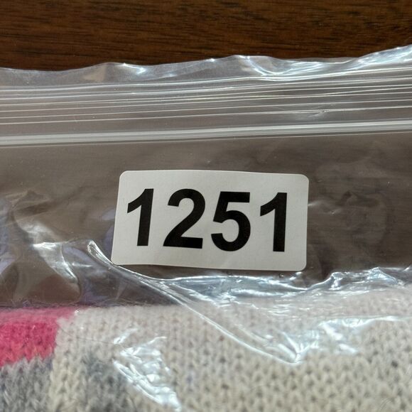 Talbots Sweater Womens Small Multicolored Wide Stripe Winter Scene Deer Knit - Picture 7 of 7